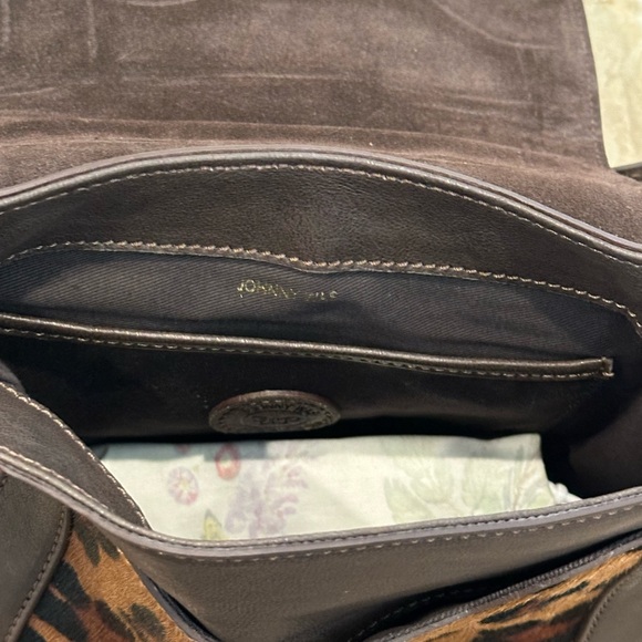 Johnny Was Leopard Crossbody Satchel - Picture 4 of 9